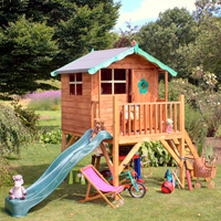 Hallmark - Tulip Tower Playhouse Hallmark - Tulip Tower Playhouse with slide (12' 8"x 6' 8")
